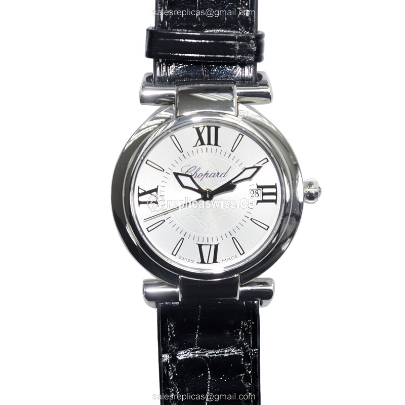 Chopard Imperiale Quartz Steel - Silver Dial - Black Alligator Buckle - Luxury Replica IMPERIALE Watch